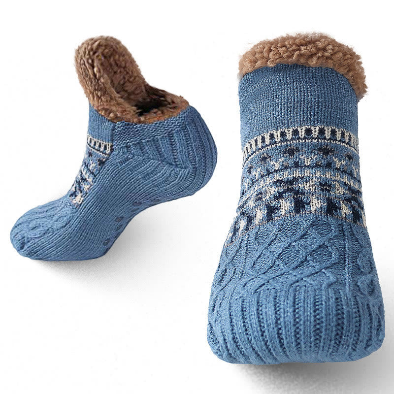 Plus Size Thickened Knitted Home Slipper Socks