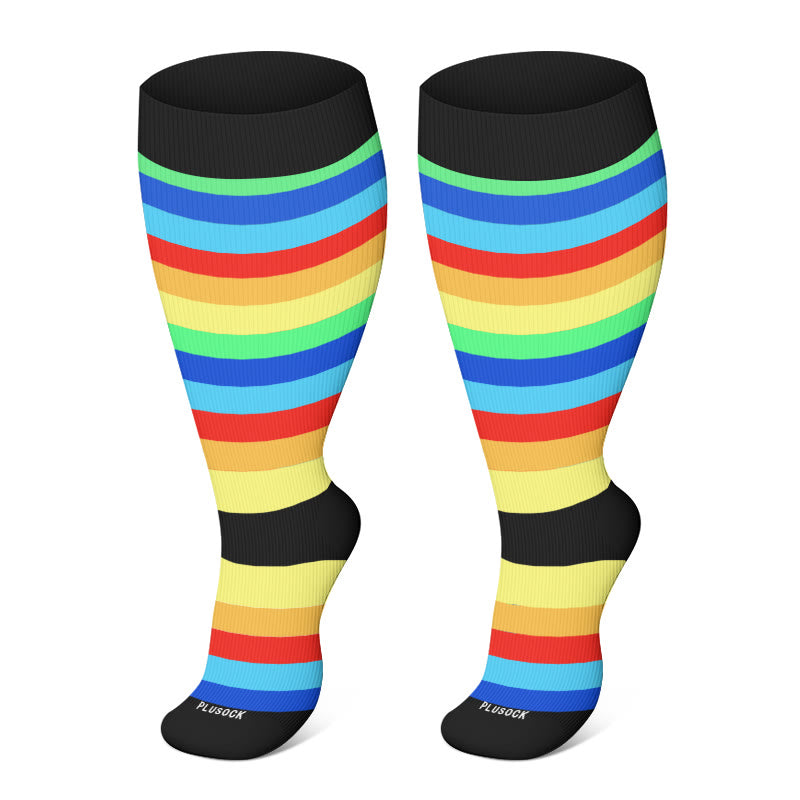 Plus Size Cute Pattern Compression Socks