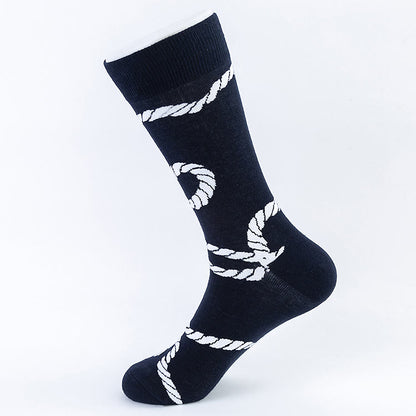 Plus Size Zebra Prints Crew Socks(5 Pairs)