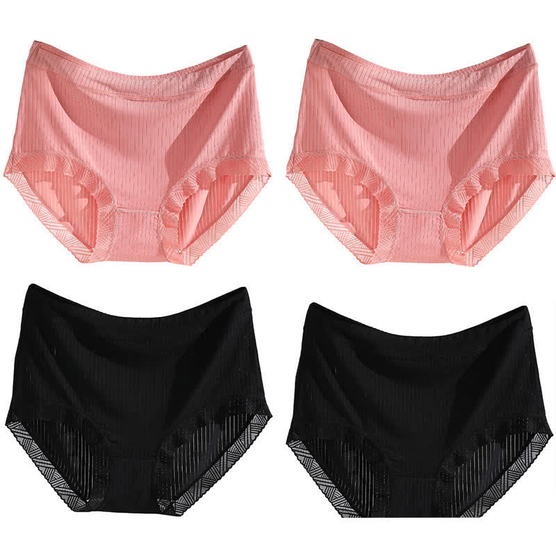 Plus Size High-Waisted Seamless Panty(4 Pairs)