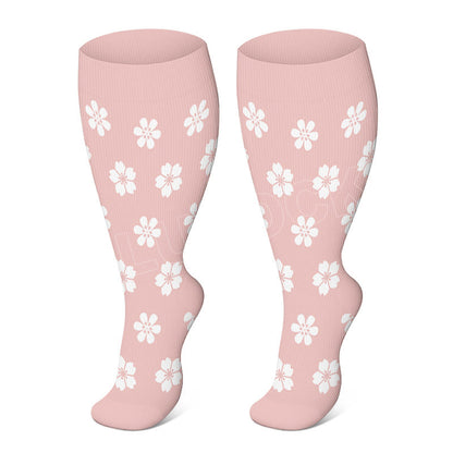 Plus Size Springtime Compression Socks(3 Pairs)