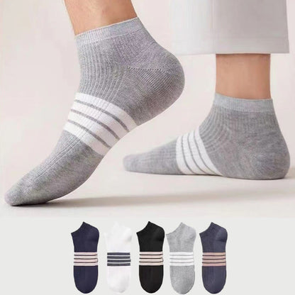 Plus Size Stripe Ankle Socks(10 Pairs)