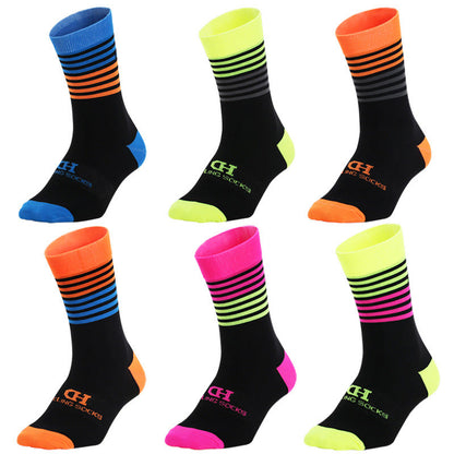Plus Size Summer Stripe Quarter Compression Socks(3 Pairs)