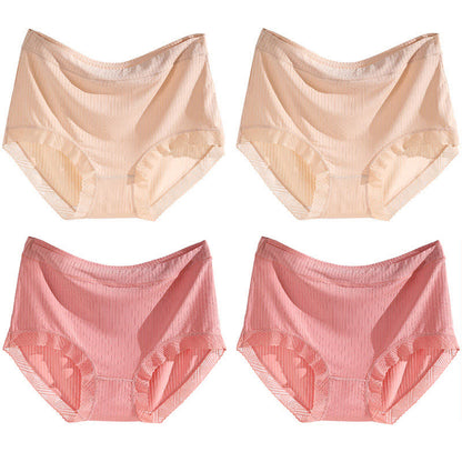 Plus Size High-Waisted Seamless Panty(4 Pairs)