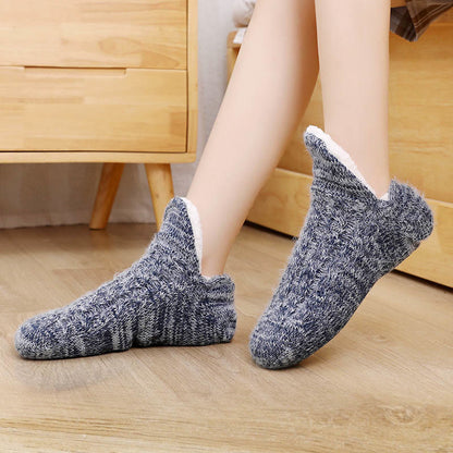 Plus Size Plush Ankle Slipper Socks