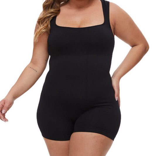 Plus Size Wide Shoulder Straps Bodysuits