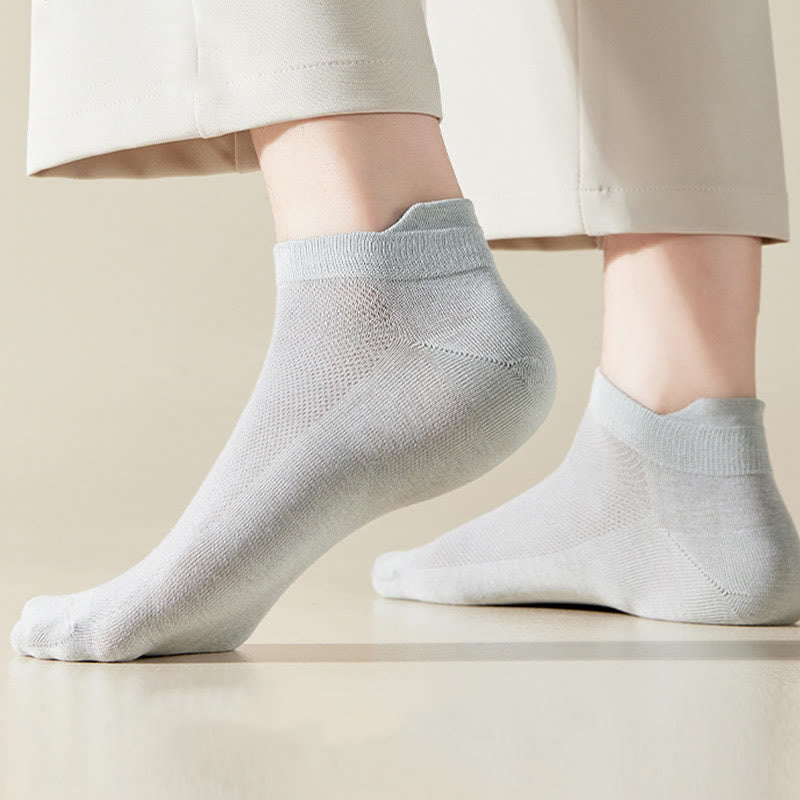 Plus Size Soft Cotton Ankle Socks(6 Pairs)