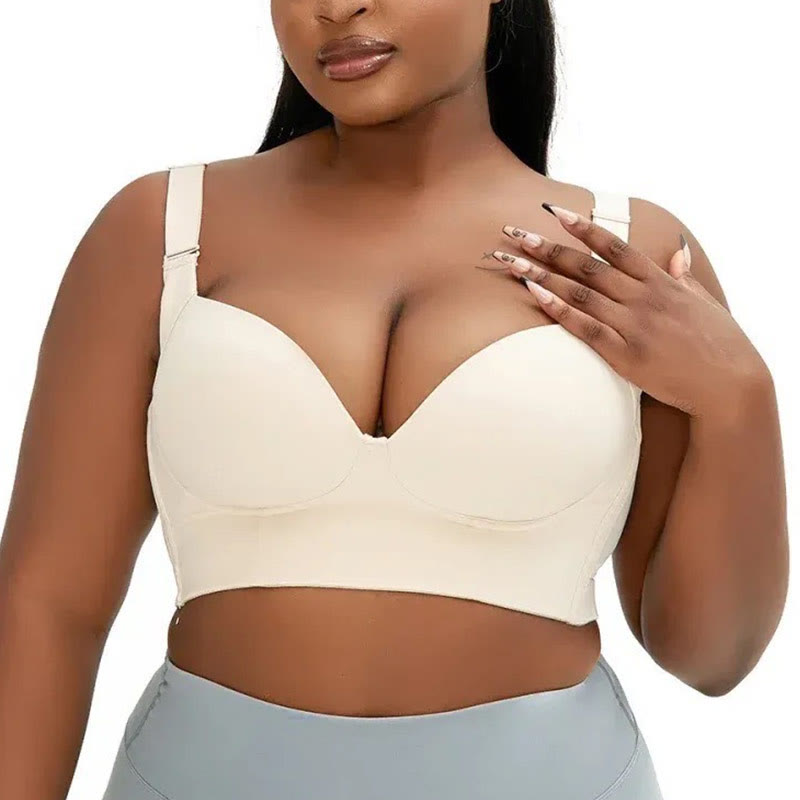 Plus Size Deep V Full Coverage Bras