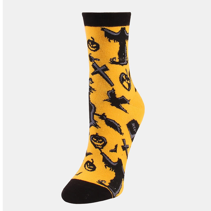 Halloween Breathable Crew Socks(6 Pairs)