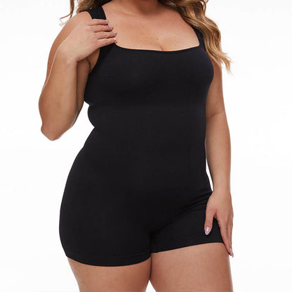 Plus Size Wide Shoulder Straps Bodysuits