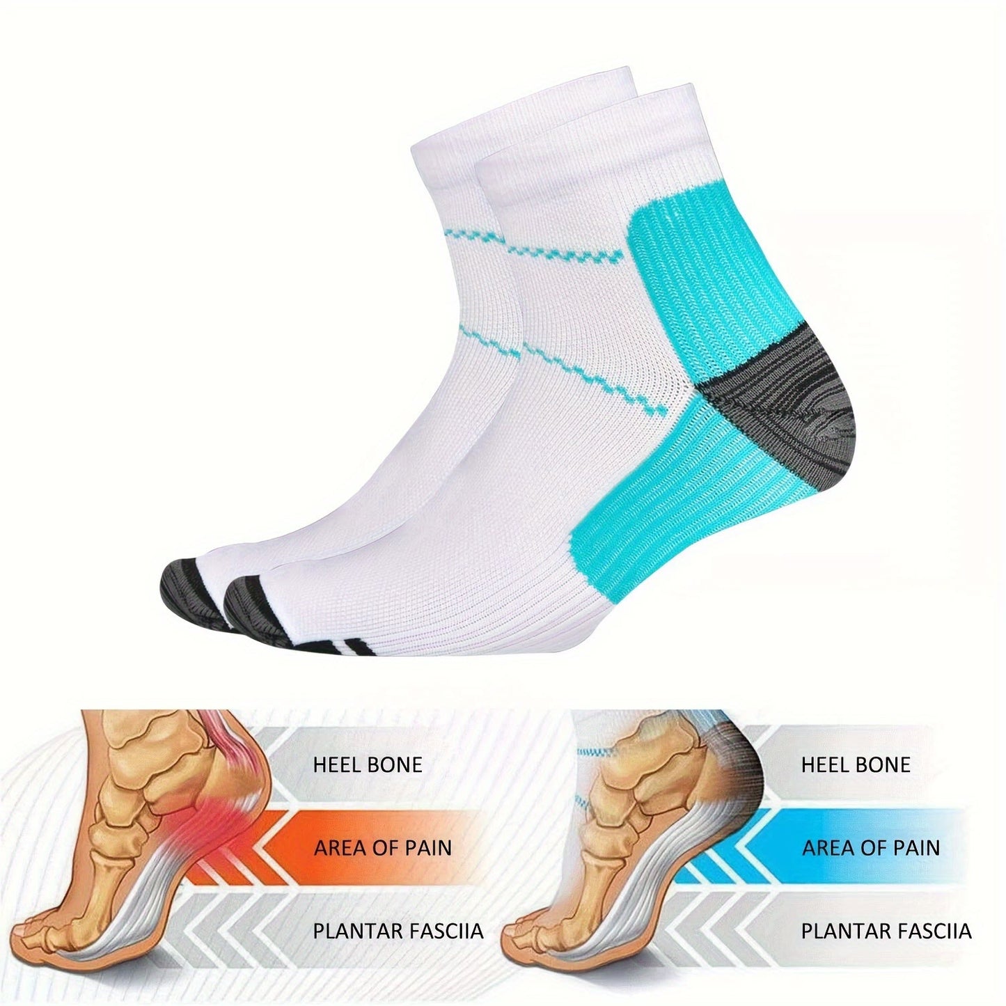 Plus Size Elastic Sports Ankle Compression Socks(10 Pairs)