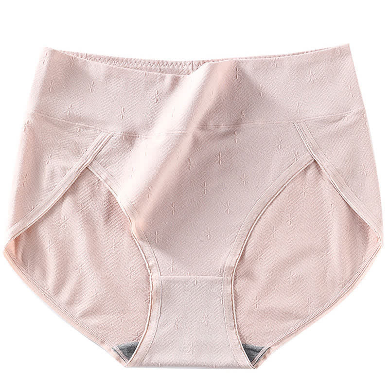 Plus Size High-Waisted Antibacterial Panty(6 Pairs)