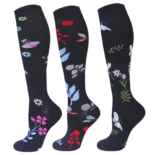 Butterfly Dragonfly Compression Socks(3 Pairs)