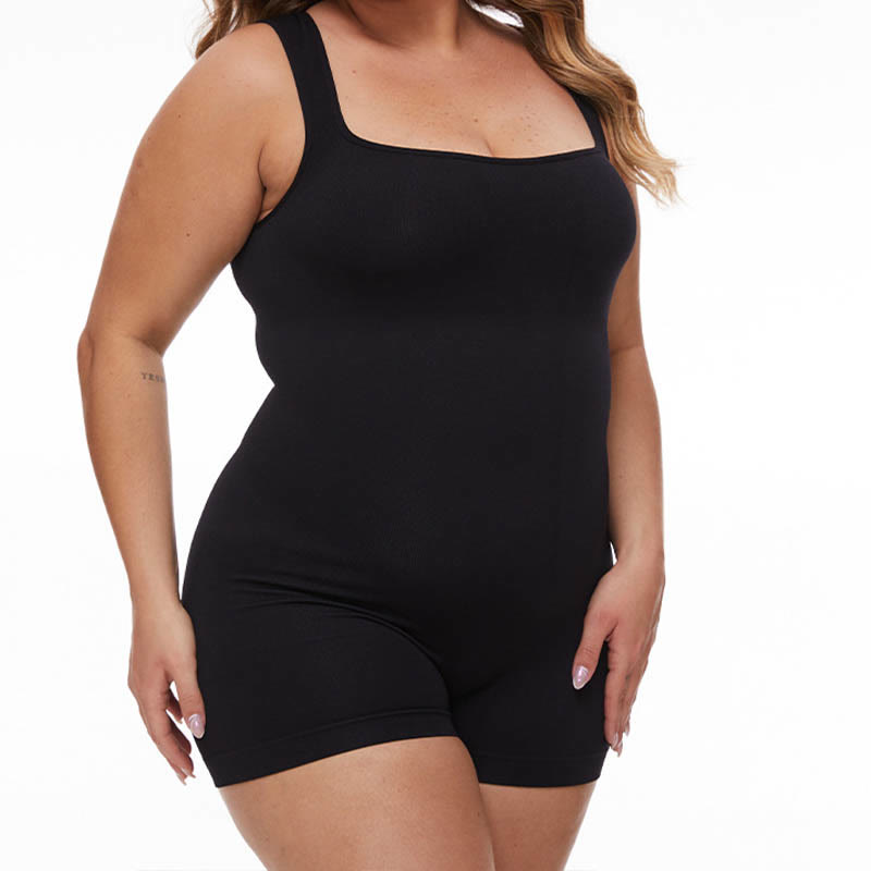 Plus Size Wide Shoulder Straps Bodysuits