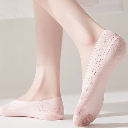 Plus Size Ice Silk Alignment Socks(5 Pairs)