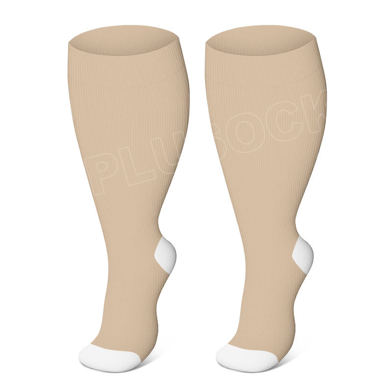 Plus Size Sport Elastic Compression Socks(3 Pairs)