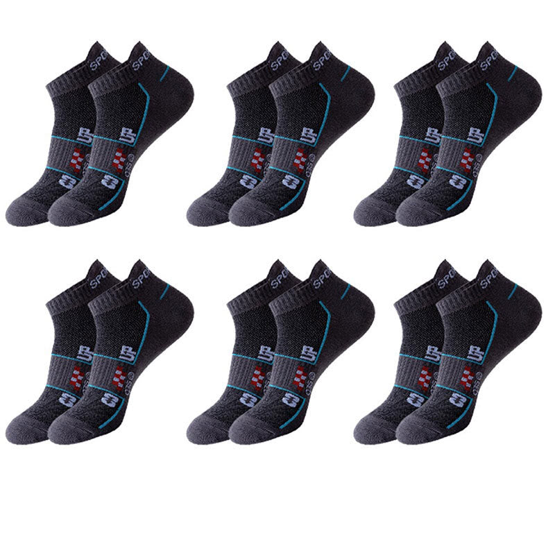 Plus Size Mesh Ventilating Ankle Compression Socks(6 Pairs)