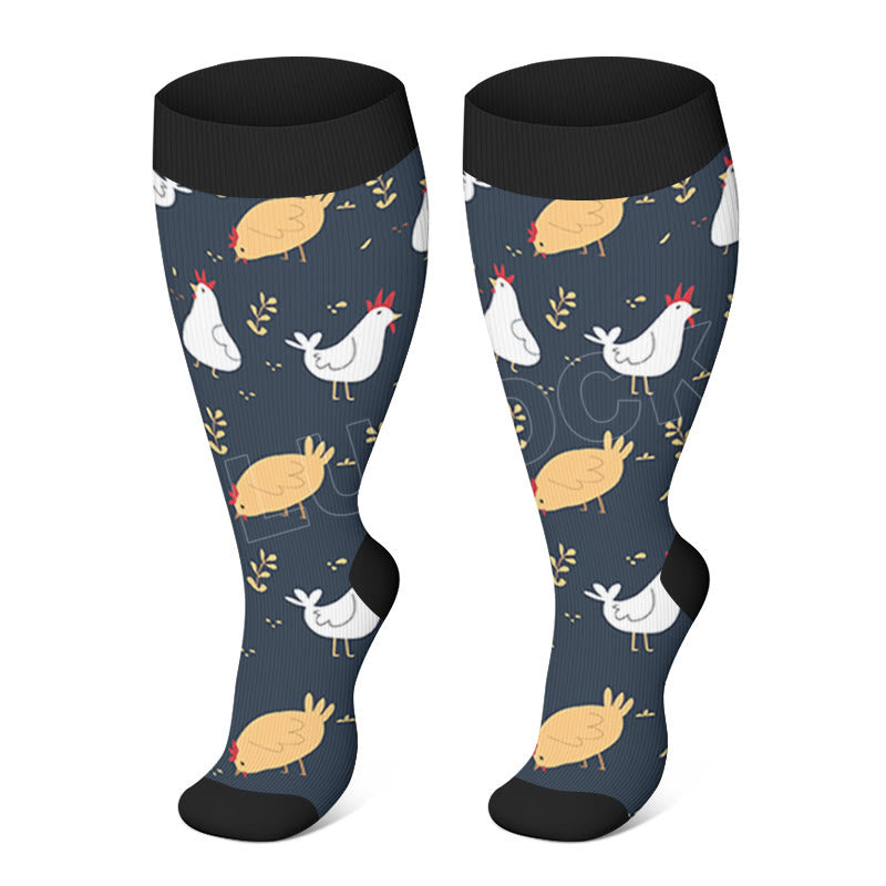 » Plus Size Farm Animals Compression Socks (100% off)