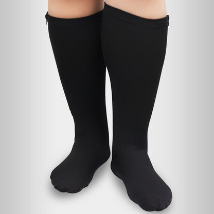 Plus Size Zipper Compression Socks(2 Pairs)