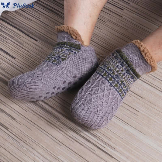 Plus Size Thickened Knitted Home Slipper Socks