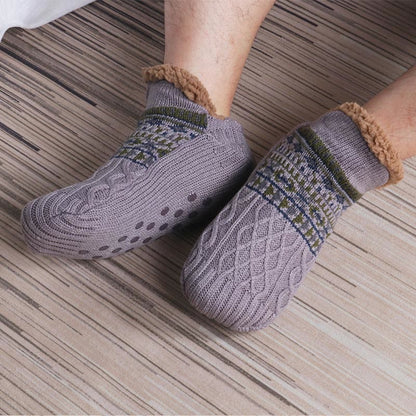 Plus Size Thickened Knitted Home Slipper Socks