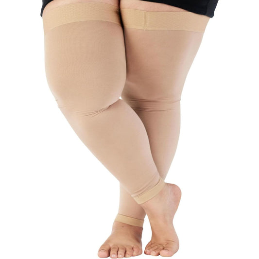 Plus Size Thigh High Toeless Compression Sleeve