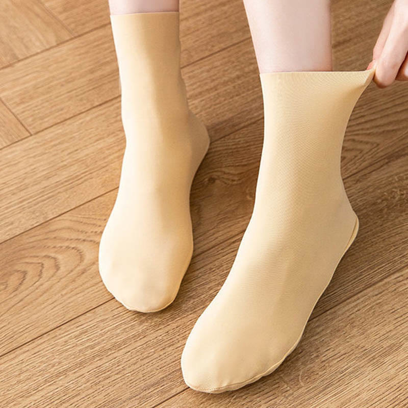 Plus Size Ice Silk Quarter Socks(8 Pairs)