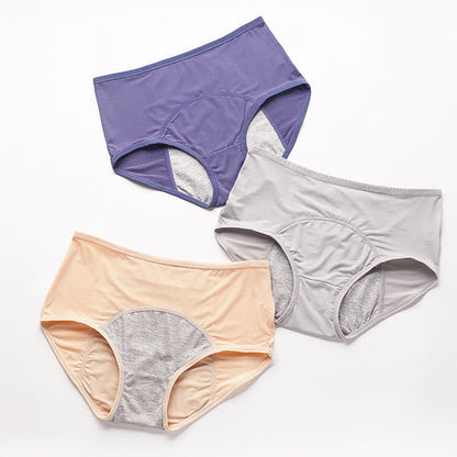 Plus Size Period Leak Protection Panty(5 Pairs)