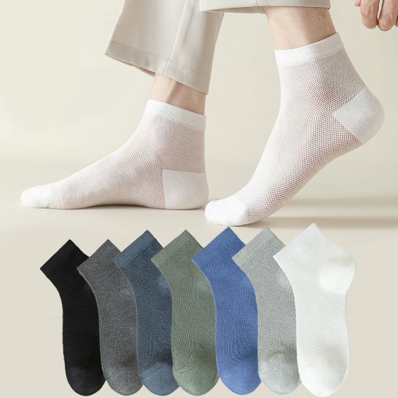 Plusock Mesh Breathable Sports Ankle Socks(7 Pairs) – plusock