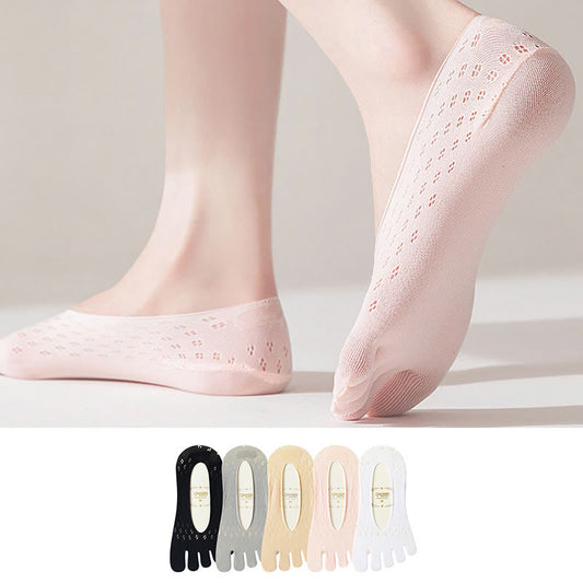 Plus Size Ice Silk Alignment Socks(5 Pairs)