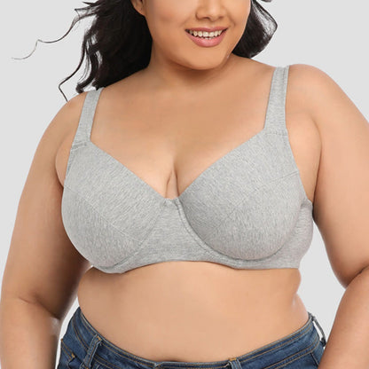 Plus Size Gray Full Coverage Bras