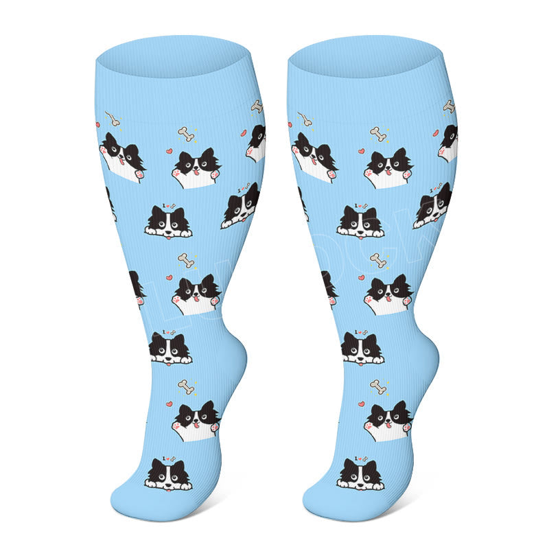 » Plus Size Cute Corgi Compression Socks (100% off)