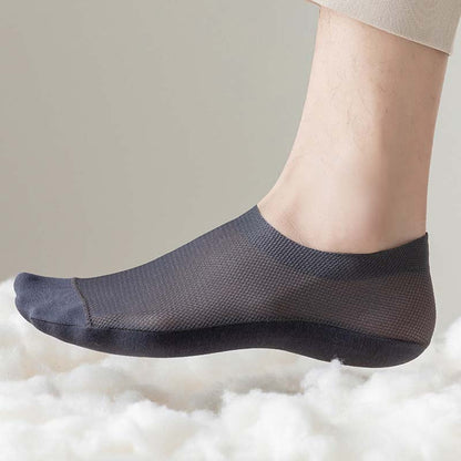 Plus Size Ice Silk Breathable Ankle Socks(3 Pairs)