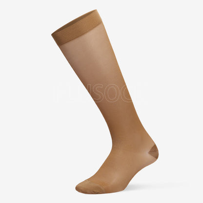 Pure Color Sheer Compression Socks