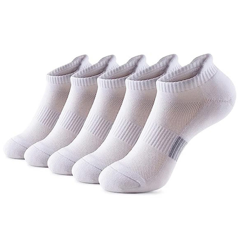 Plus Size Solid Color Casual Ankle Socks(15 Pairs)