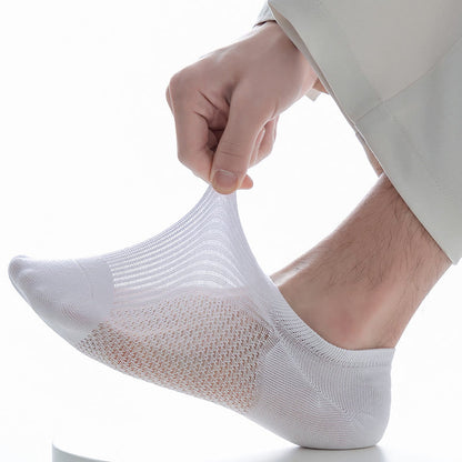 Plus Size Cotton Breathable No Show Socks(6 Pairs)