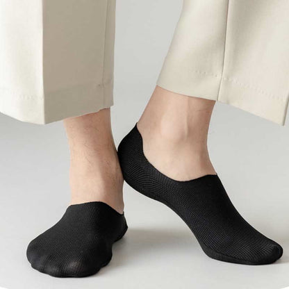 Plus Size Waffle No Show Socks(4 Pairs)