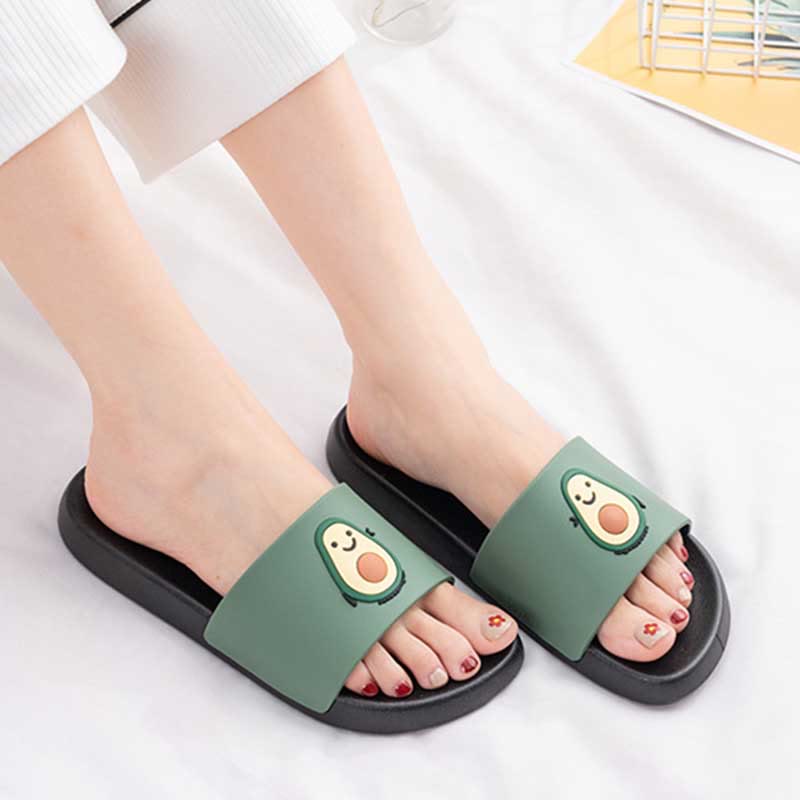 Plus Size Avocado Slides(2 Pairs)