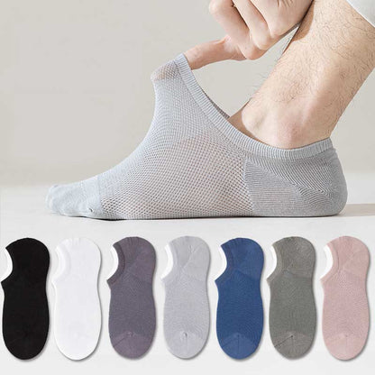 Plus Size Sweat Wicking No Show Socks(7 Pairs)