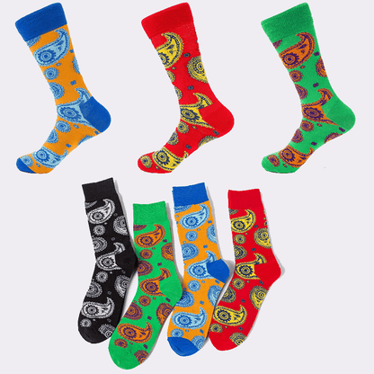 Plus Size Creative Patterns Quarter Socks(4 Pairs)