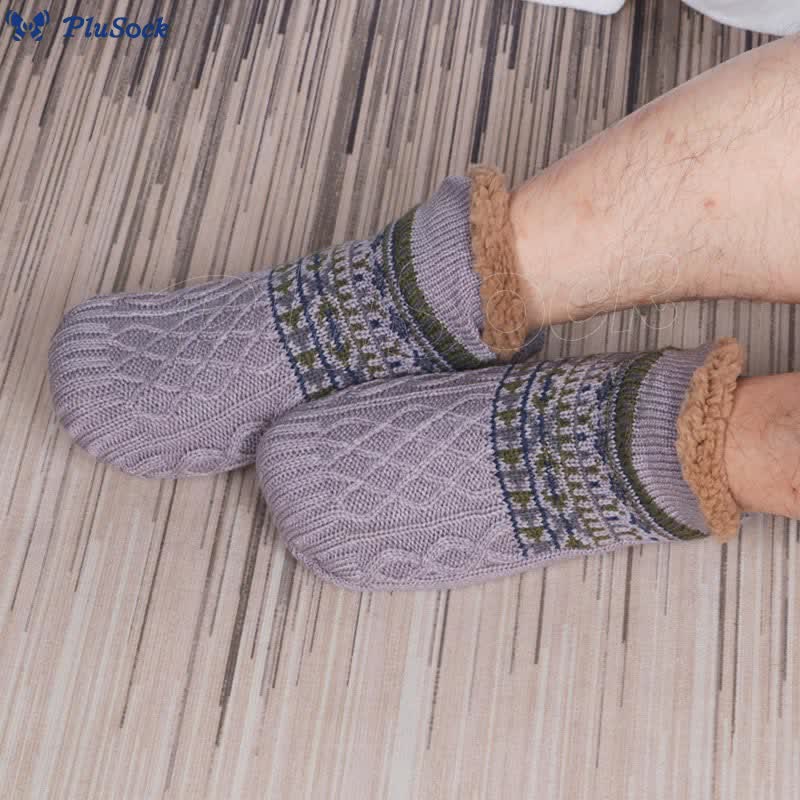 Plus Size Thickened Knitted Home Slipper Socks