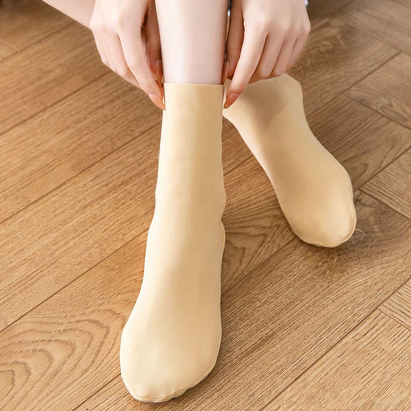 Plus Size Ice Silk Quarter Socks(8 Pairs)