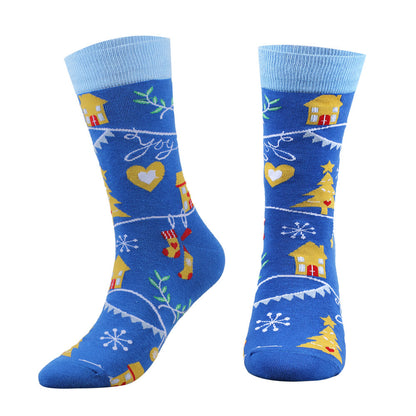 Plus Size Christmas Soft Crew Socks(5 Pairs)