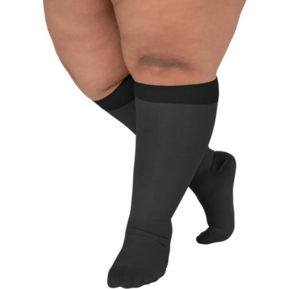 Plus Size Sheer Compression Socks