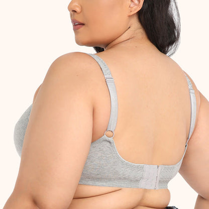 Plus Size Gray Full Coverage Bras