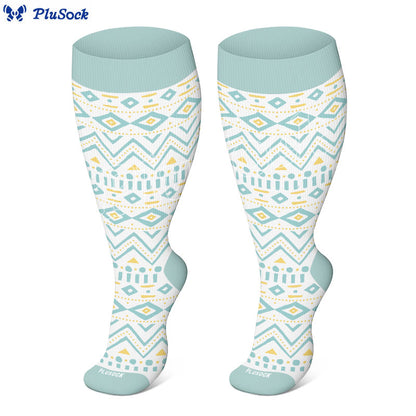 Plus Size Bohemian Style Compression Socks(3 Pairs)