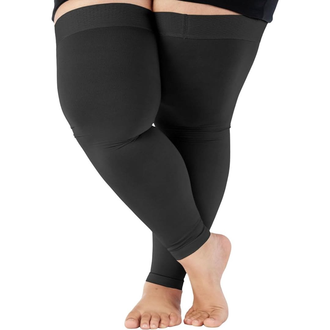 Plus Size Thigh High Toeless Compression Sleeve