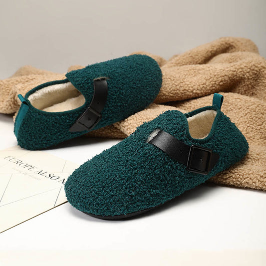 Plus Size Fashion Buckle Slipper Socks