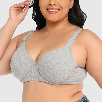 Plus Size Gray Full Coverage Bras