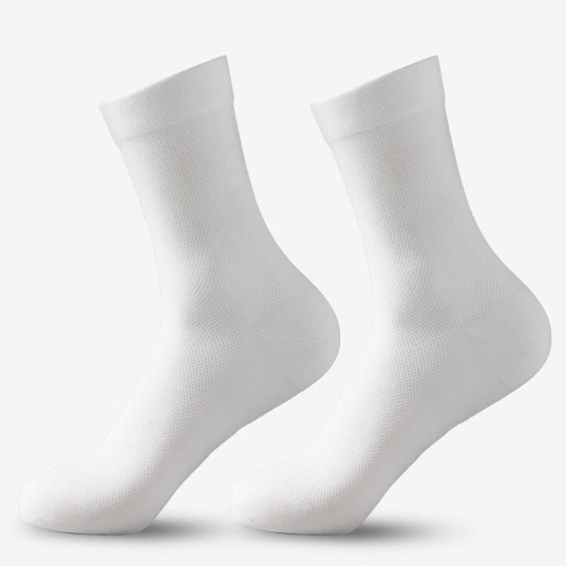 Plus Size Mesh Classic Quarter Socks(5 Pairs)